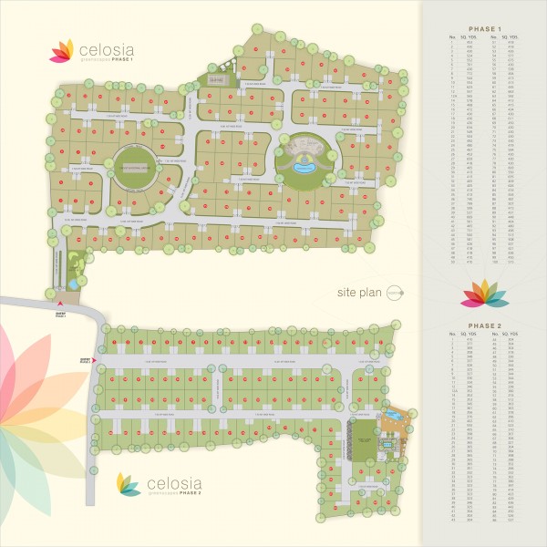 Plotted Development Project Celosia Greenscapes Phase 1 Site Plan