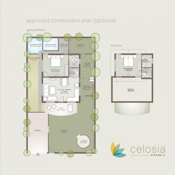 Plotted Development Project Celosia Greenscapes Phase 2 Gound Floor Plan