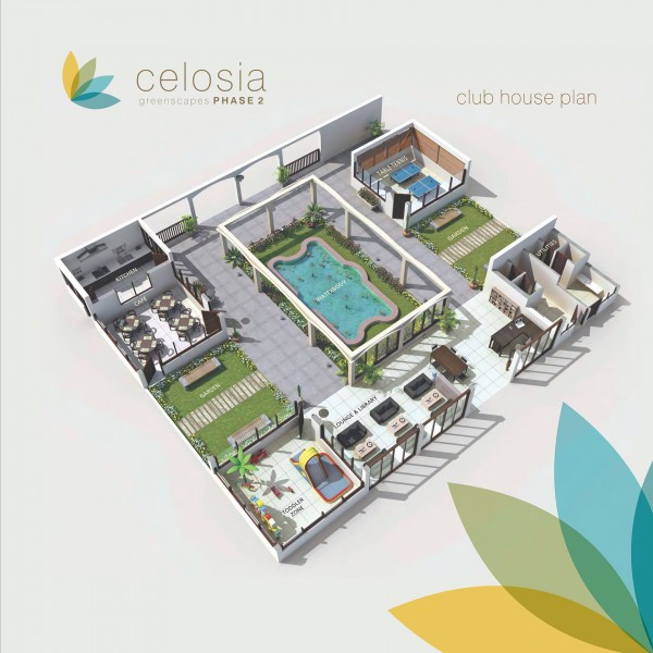 Plotted Development Project Celosia Greenscapes Phase 2 Club House Plan